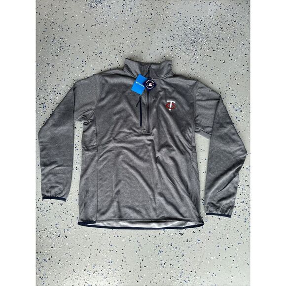 Columbia Park View Fleece Half Zip Pullover Men's XL NWT Minnesota Twins Red - Picture 1 of 2